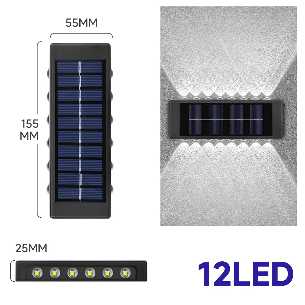 GOTOBE Solar LED Waterproof Wall Light