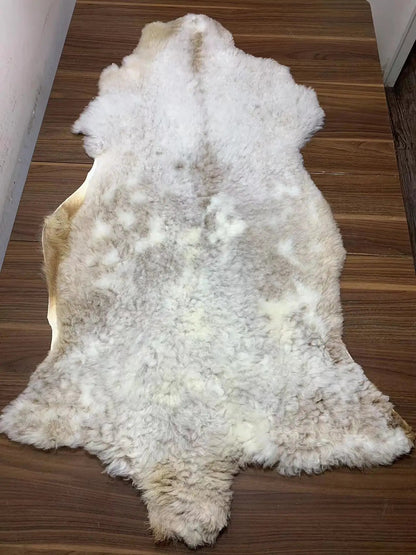 Genuine Sheepskin Wool Cushion - Natural