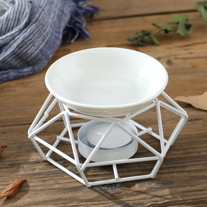 Geometric Aromatic Oil Burner Holder