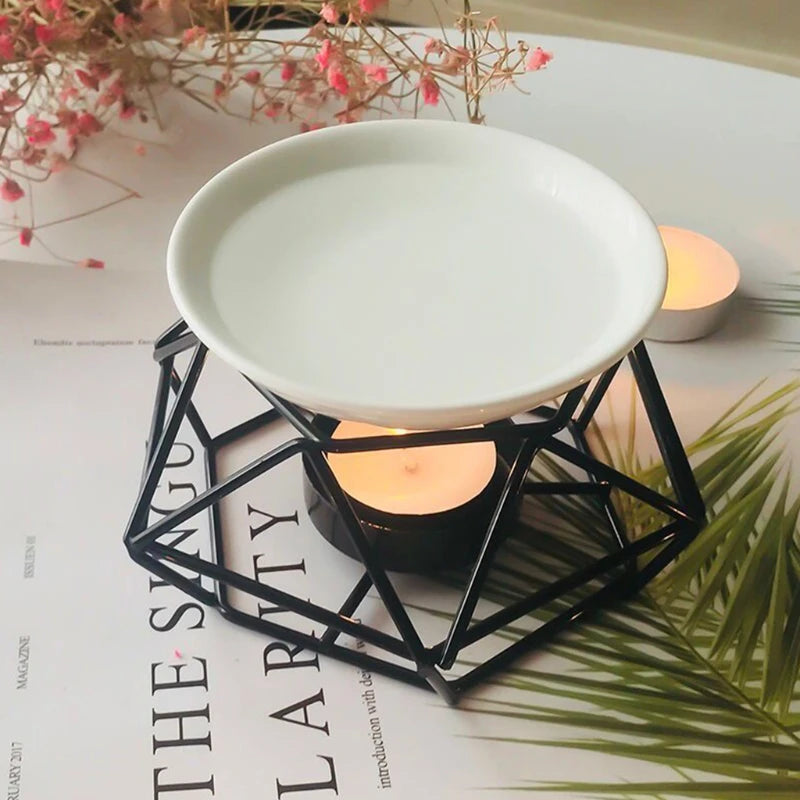 Geometric Aromatic Oil Burner Holder