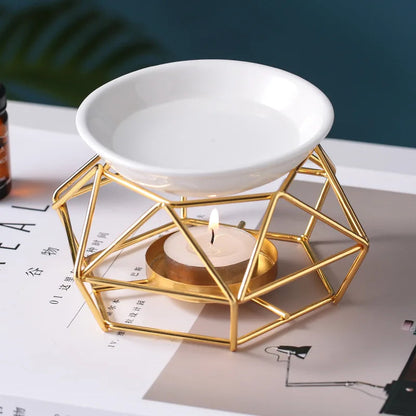 Geometric Aromatic Oil Burner Holder