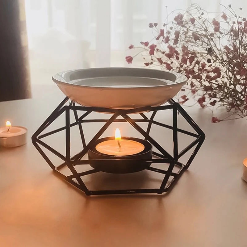 Geometric Aromatic Oil Burner Holder