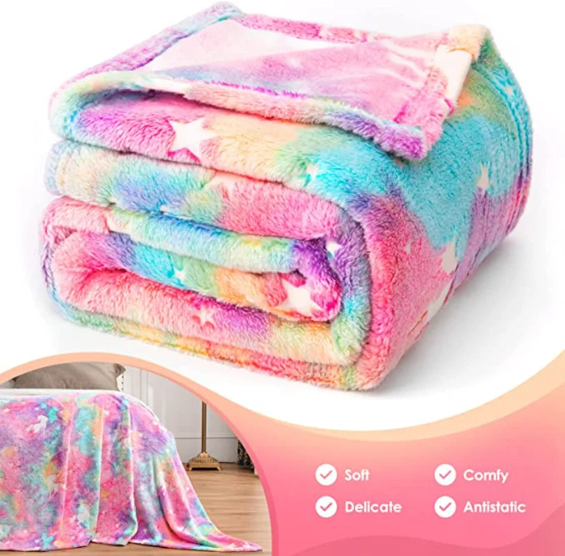 Glow in Dark Unicorn Blanket