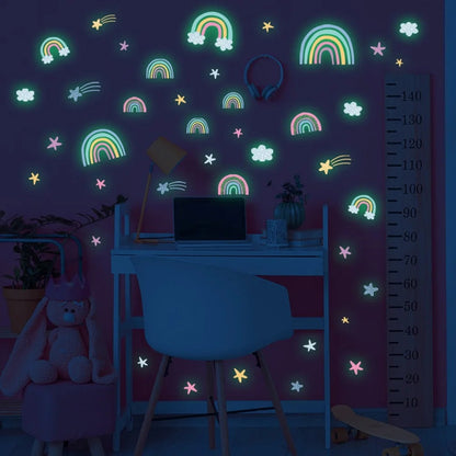 Glow in the Dark Cartoon Wall Decals