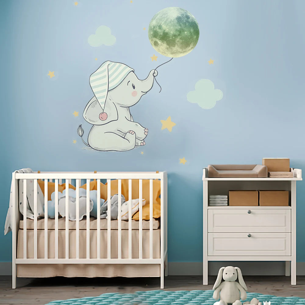 Glow in the Dark Cartoon Wall Decals