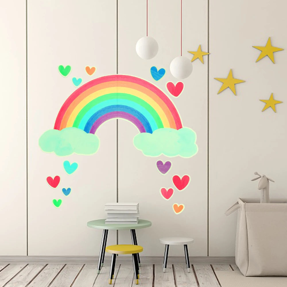 Glow in the Dark Cartoon Wall Decals