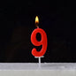 Gold Birthday Number Cake Candles