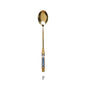 Gold Ceramic Handle Dessert Spoon