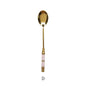 Gold Ceramic Handle Dessert Spoon