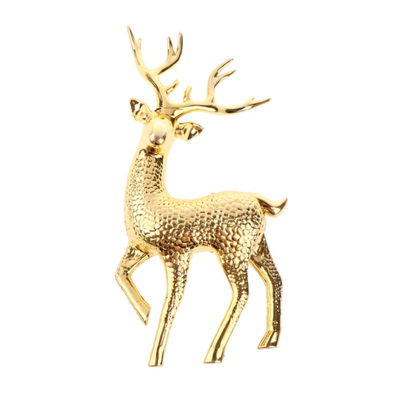 Gold Deer Statue Home Decor