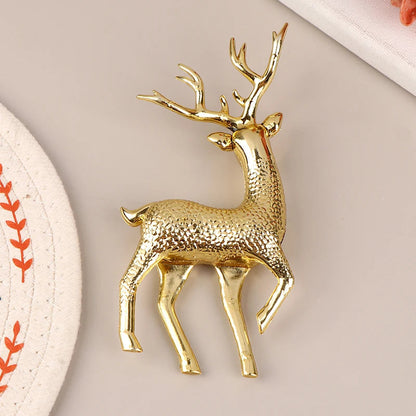 Gold Deer Statue Home Decor