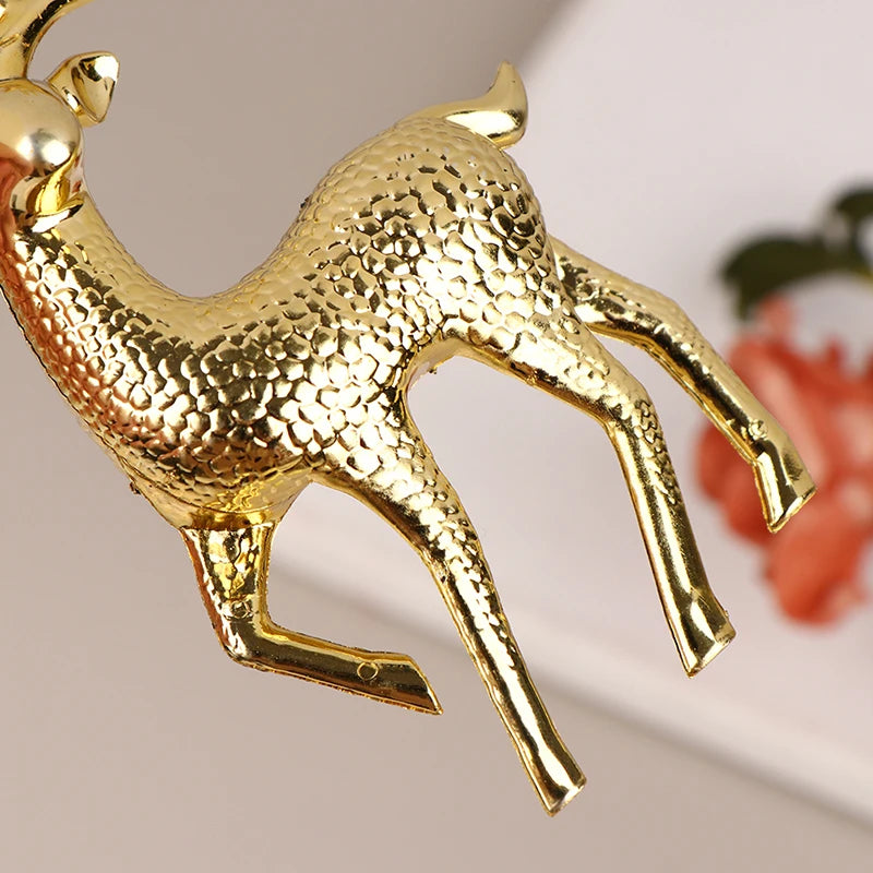 Gold Deer Statue Home Decor