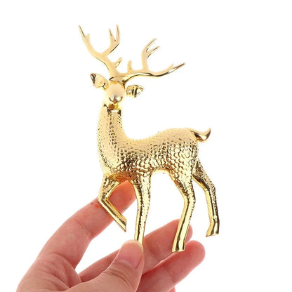 Gold Deer Statue Home Decor