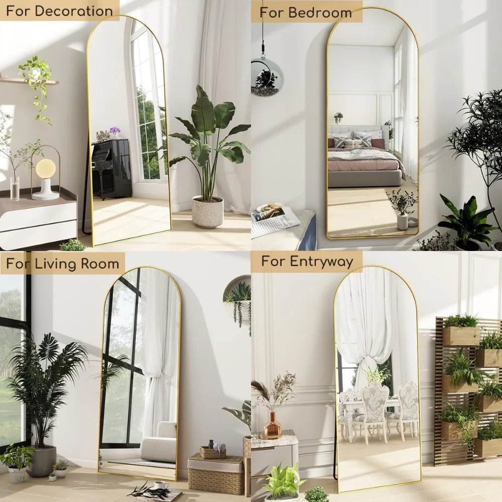 Gold Free Standing Full Body Mirror