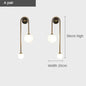 Gold Glass Ball Wall Light