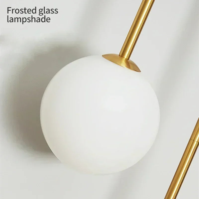 Gold Glass Ball Wall Light