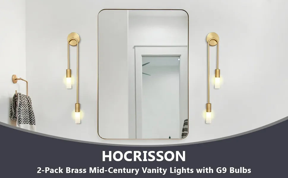 Gold LED Wall Light for Home