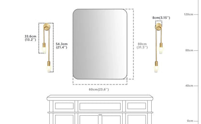 Gold LED Wall Light for Home