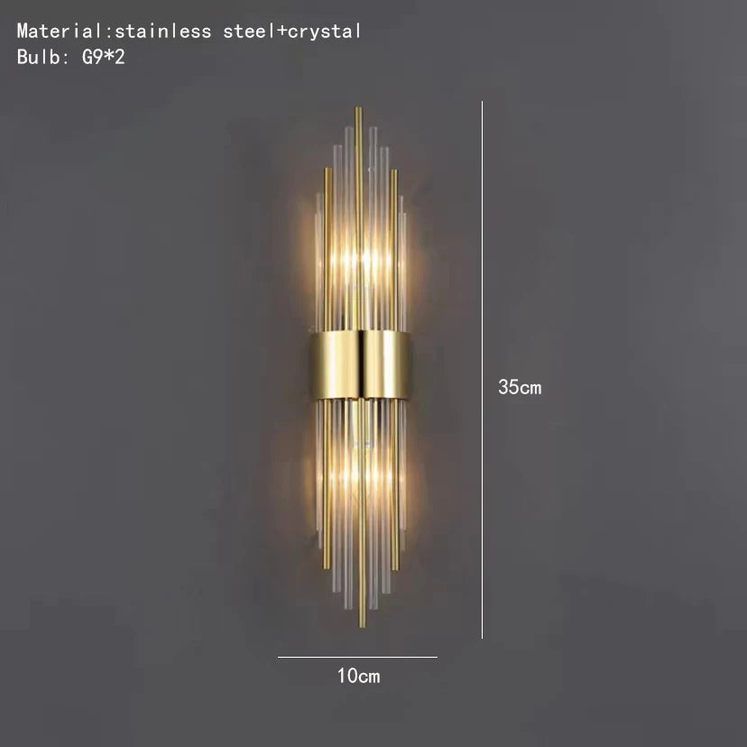 Gold LED Wall Sconce Light