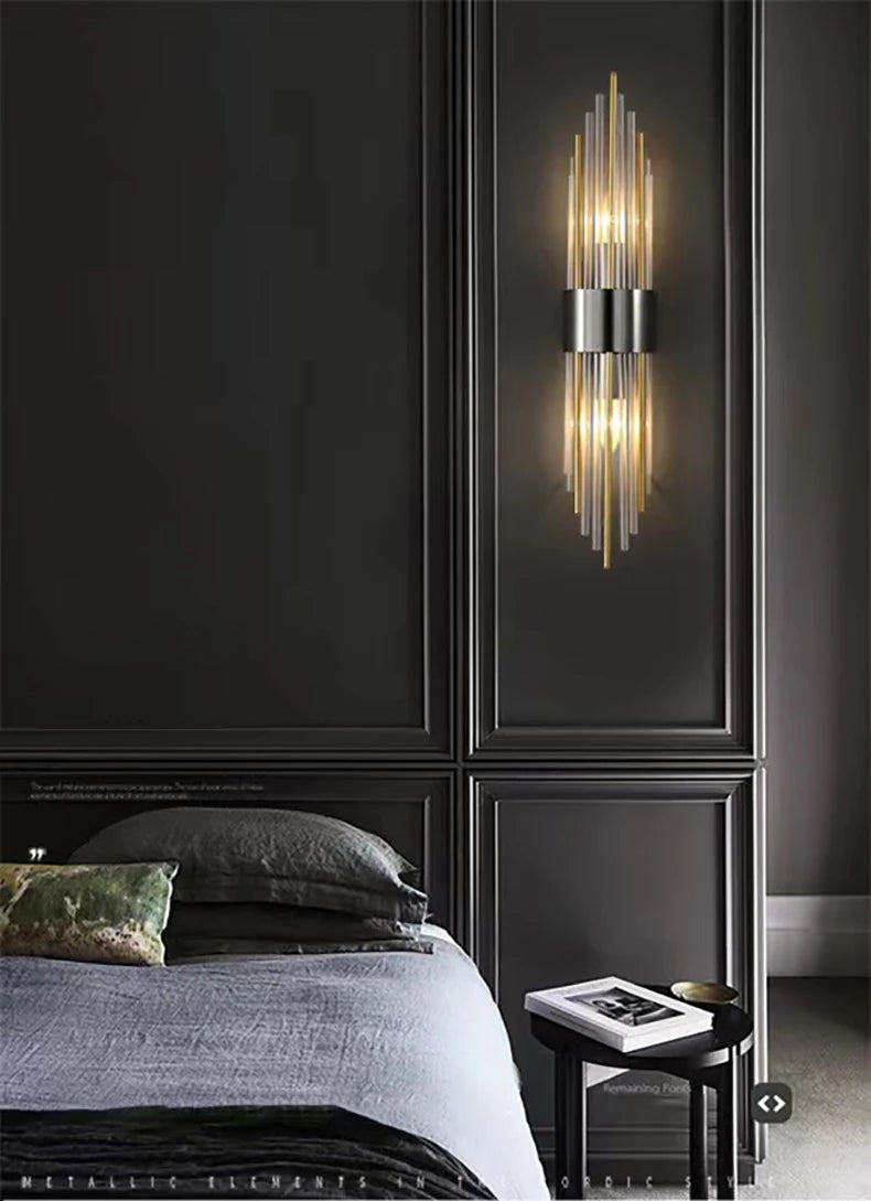 Gold LED Wall Sconce Light