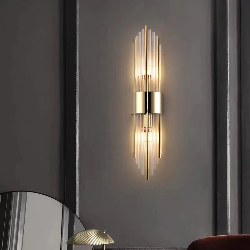 Gold LED Wall Sconce Light