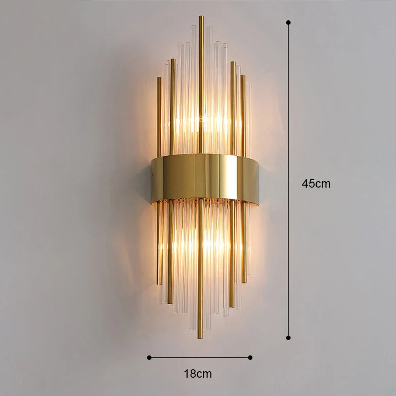 Gold LED Wall Sconce Light