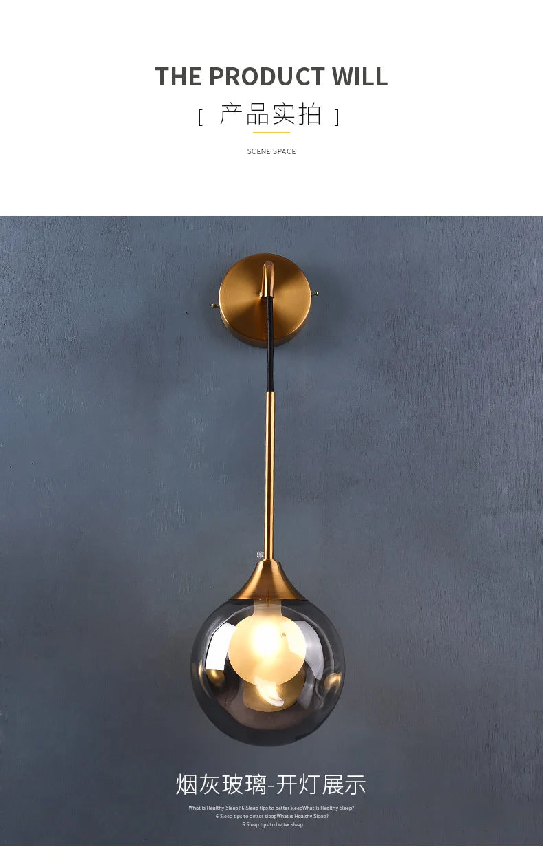 Gold LED Wall Sconce Lighting