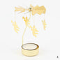 Gold Metal Carousel Candle Holder