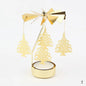 Gold Metal Carousel Candle Holder