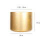 Gold Metal Cylindrical Flower Pot