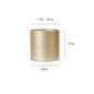 Gold Metal Cylindrical Flower Pot