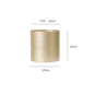 Gold Metal Cylindrical Flower Pot