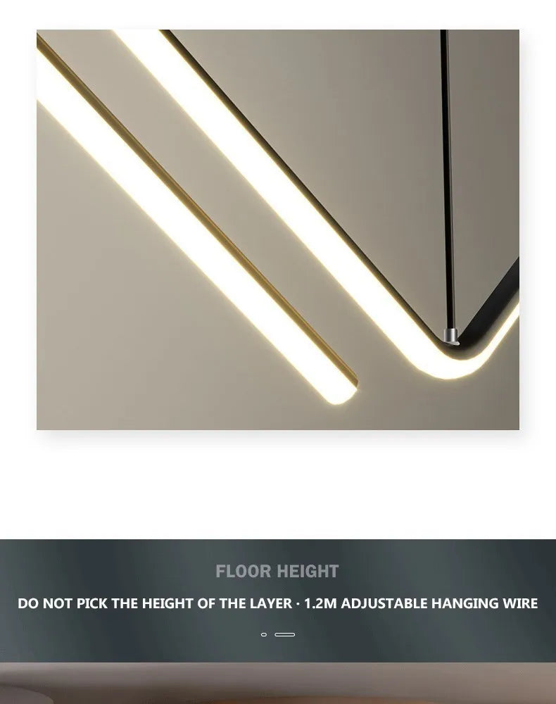 Gold Modern LED Pendant Light