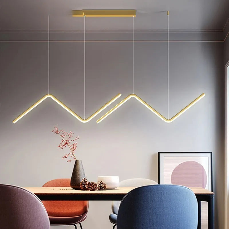 Gold Modern LED Pendant Light