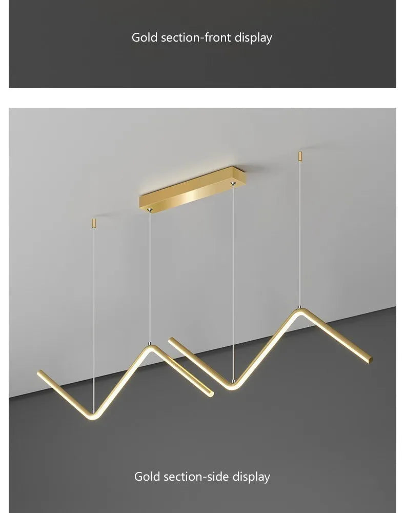 Gold Modern LED Pendant Light