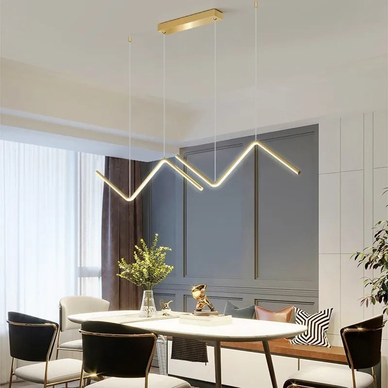 Gold Modern LED Pendant Light