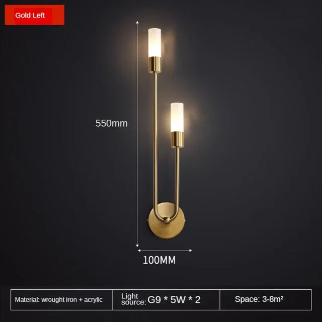 Gold Modern LED Wall Sconce