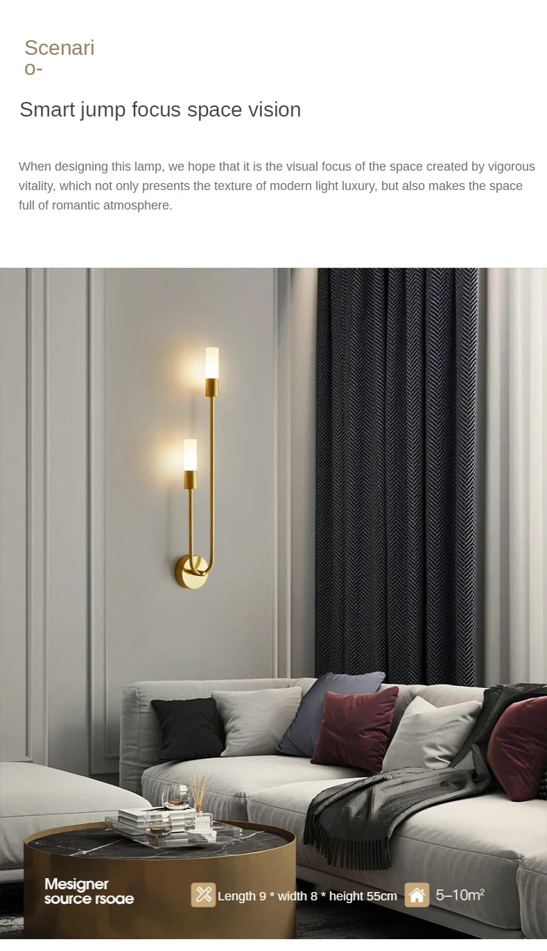 Gold Modern LED Wall Sconce