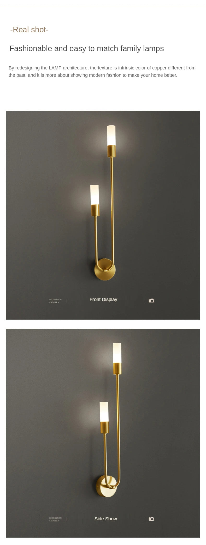 Gold Modern LED Wall Sconce