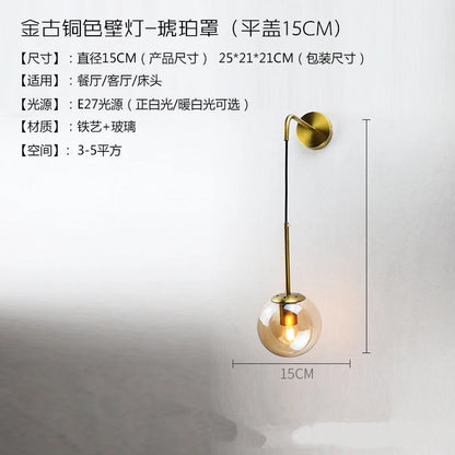 Gold Nordic LED Wall Lamp