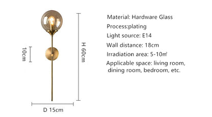 Gold Nordic LED Wall Lamp