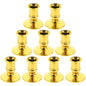 Gold Plastic Candleholders for Home Decor