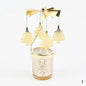 Gold Rotating Candle Stick Holder