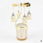 Gold Rotating Candle Stick Holder