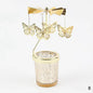 Gold Rotating Candle Stick Holder