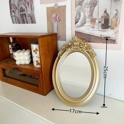 Gold Rustic Carving Frame Mirror