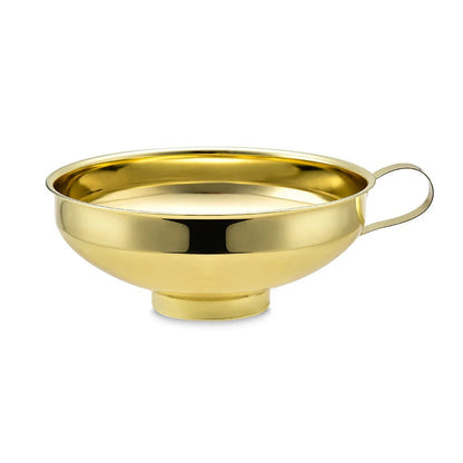 Gold Stainless Steel Wide Mouth Funnel