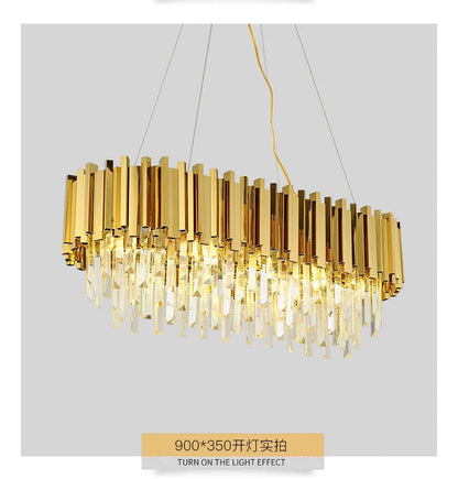 Gold/Black Crystal Luxury Chandelier