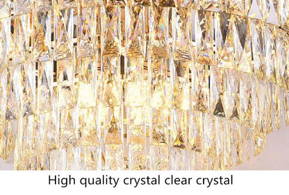 Gold/Black Crystal Luxury Chandelier