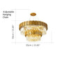 Gold/Black Luxury Crystal Chandelier